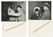 Lot of Twenty 10 x 8 Glossy Photos From Nine Different Three Stooges Films, Complete List List Online at NateDSanders.com -- Very Good Condition